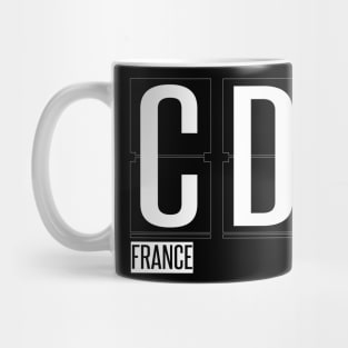 CDG- Paris France Airport Code Souvenir or Gift Shirt Mug